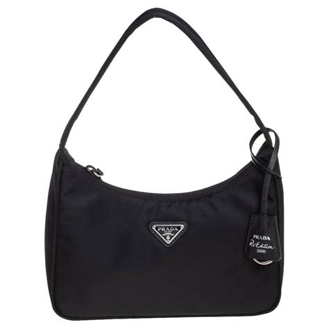 prada tessuto baguette|prada nylon shoulder bag price.